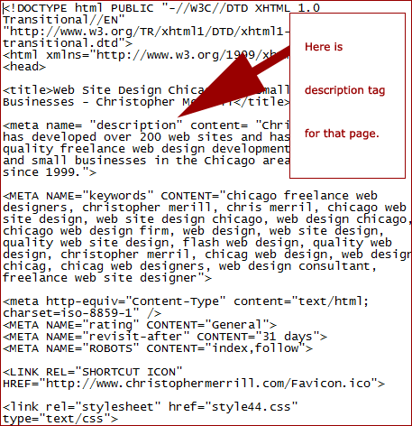 How to view description metatags